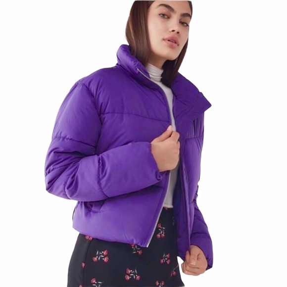 Urban Outfitters Jackets & Blazers - NEW Urban Outfitters Hadley Purple Puffer Coat S